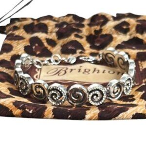 Brighton Sterling Silver Swirl Link Bracelet (RETIRED) - LNC